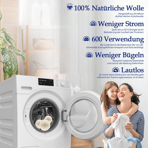 Evonox Clean – 3’lü Yün Kurutma Topu Seti