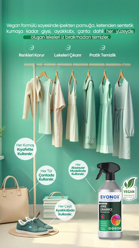 Evonox Clean Çok Amaçlı Ultra Güçlü Leke Çıkarıcı Sprey