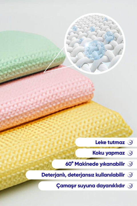 Evonox Clean Mikrofiber Çok Amaçlı Temizlik Bezi 3'lü Set