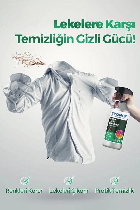 Evonox Clean Çok Amaçlı Ultra Güçlü Leke Çıkarıcı Sprey