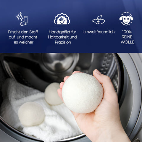 Evonox Clean – 3’lü Yün Kurutma Topu Seti