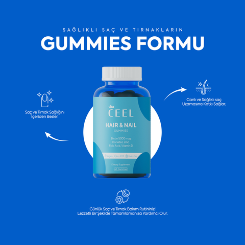 Vita Ceel Hair and Nail Gummies