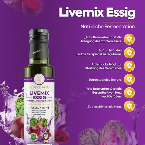 Zühre Ana Livemix Sirkesi Doğal Fermantasyon