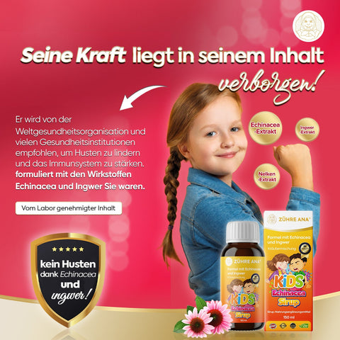 Zühre Ana Kids Ekinezya ve Zencefilli Şurup