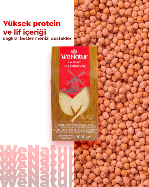 WeNatur Gluten-Free Raw Chickpea Flour 1000 Gr