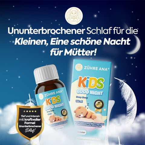 Zühre Ana Kids Good Night – Melisa ve Papatya İçerikli Uyku Şurubu