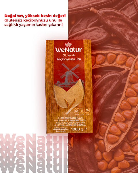 WeNatur Gluten-Free Carob Flour 1000 Gr