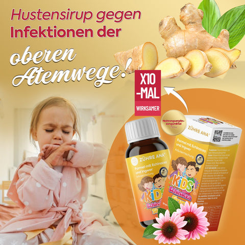 Zühre Ana Kids Ekinezya ve Zencefilli Şurup