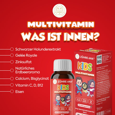 Zühre Ana Kids Multivitamin Şurubu