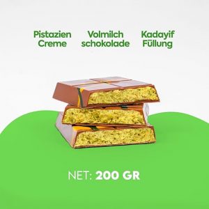 WeNatur Dubai Çikolatası – Antep Fıstıklı & Kadayıflı (100 g)