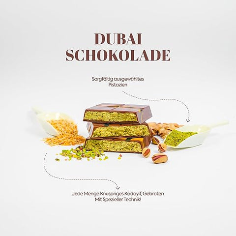 WeNatur Dubai Çikolatası – Antep Fıstıklı & Kadayıflı (100 g)