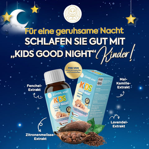 Zühre Ana Kids Good Night – Melisa ve Papatya İçerikli Uyku Şurubu