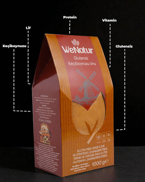 WeNatur Gluten-Free Carob Flour 1000 Gr