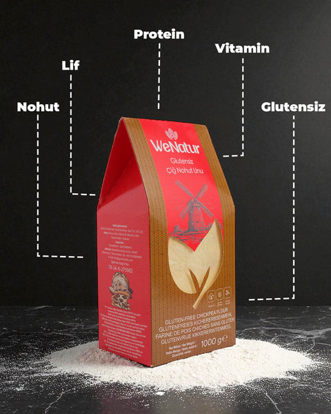 WeNatur Gluten-Free Raw Chickpea Flour 1000 Gr