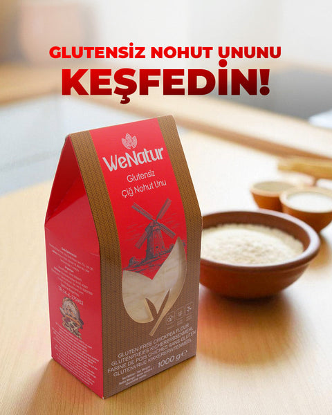 WeNatur Gluten-Free Raw Chickpea Flour 1000 Gr