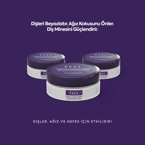 THE CEEL Diş Beyazlatıcı Aktif Mor Karbon Diş Tozu