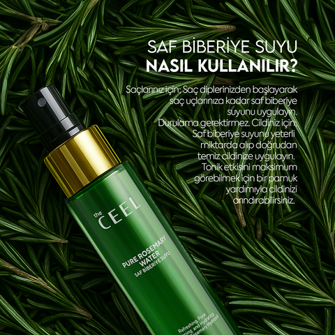 THE CEEL Biberiye Suyu Dökülme Karşıtı ve Hızlı Saç Uzatma Etkili Saf Saç Toniği 100 ml