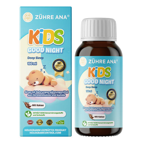 Zühre Ana Kids Good Night – Melisa ve Papatya İçerikli Uyku Şurubu