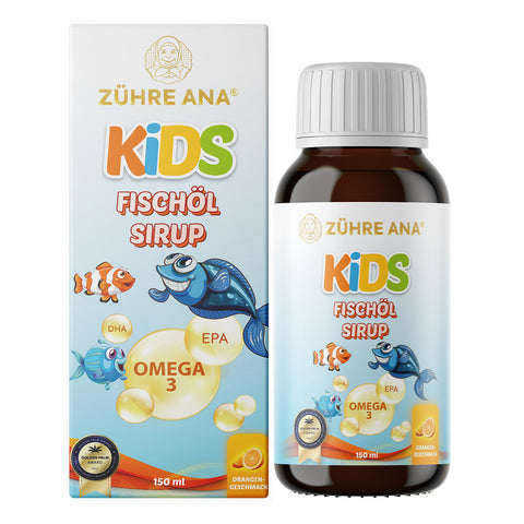 Zühre Ana Kids Omega-3 – Portakallı Balık Yağı Şurubu